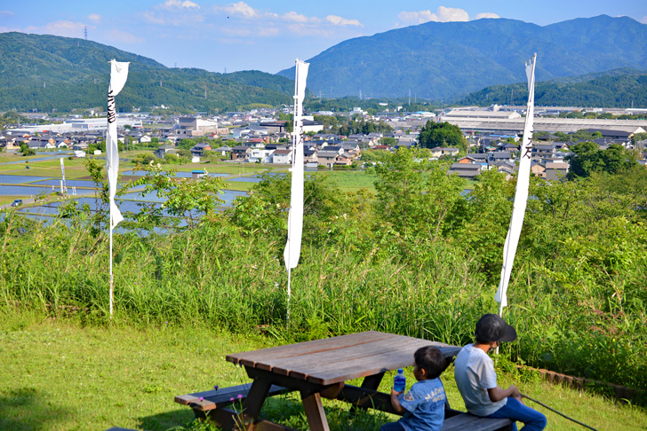  笹尾山陣跡 からの眺め